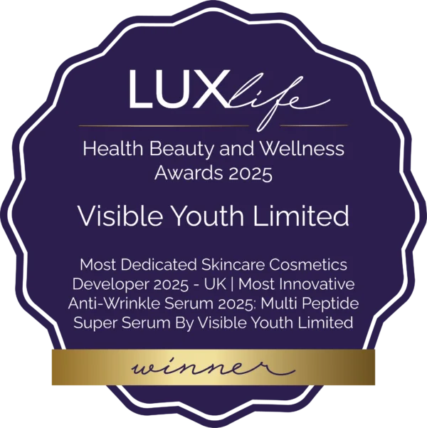 Visible Youth® Winner LUXLife Health Beauty and Wellness Awards 2025